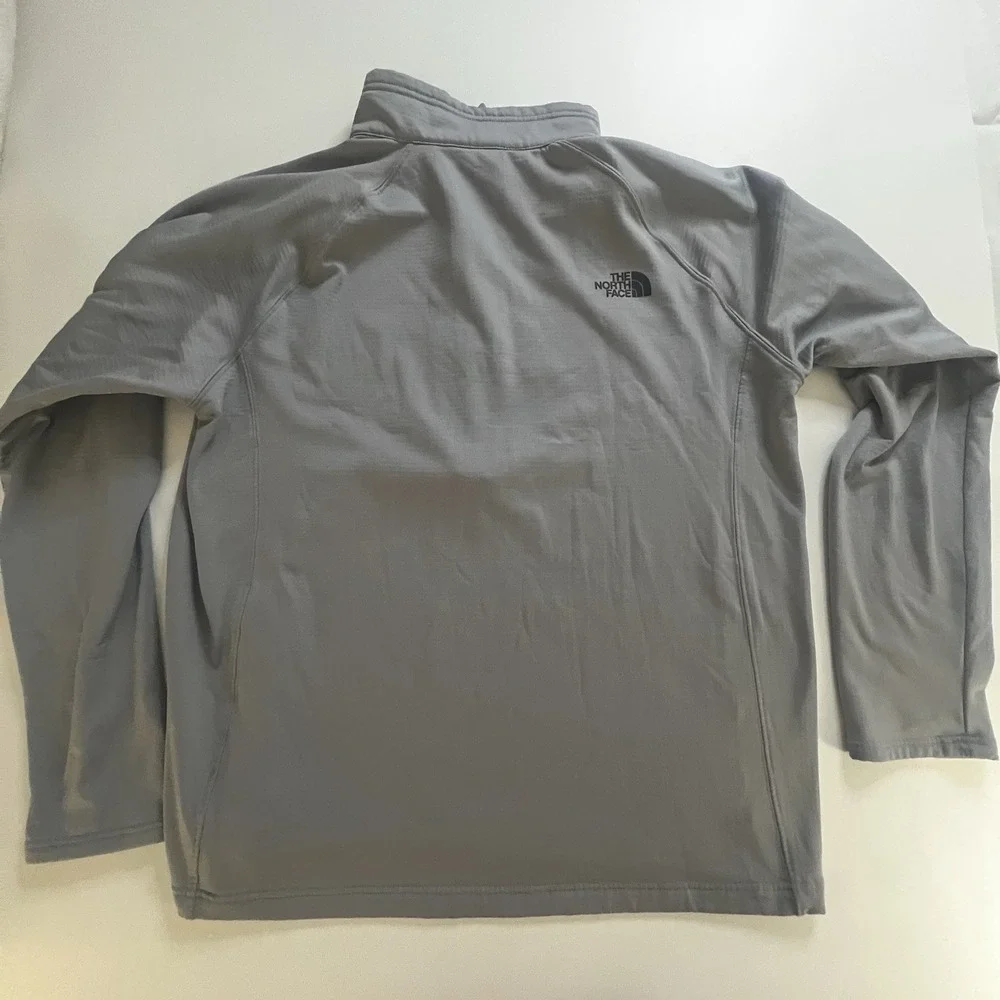 North Face Mountain Peaks 1/4 Zip Fleece Medium Gray Men's XLStretch Pharmerica
